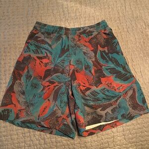 Lululemon Colorful Leaf Print Shorts
